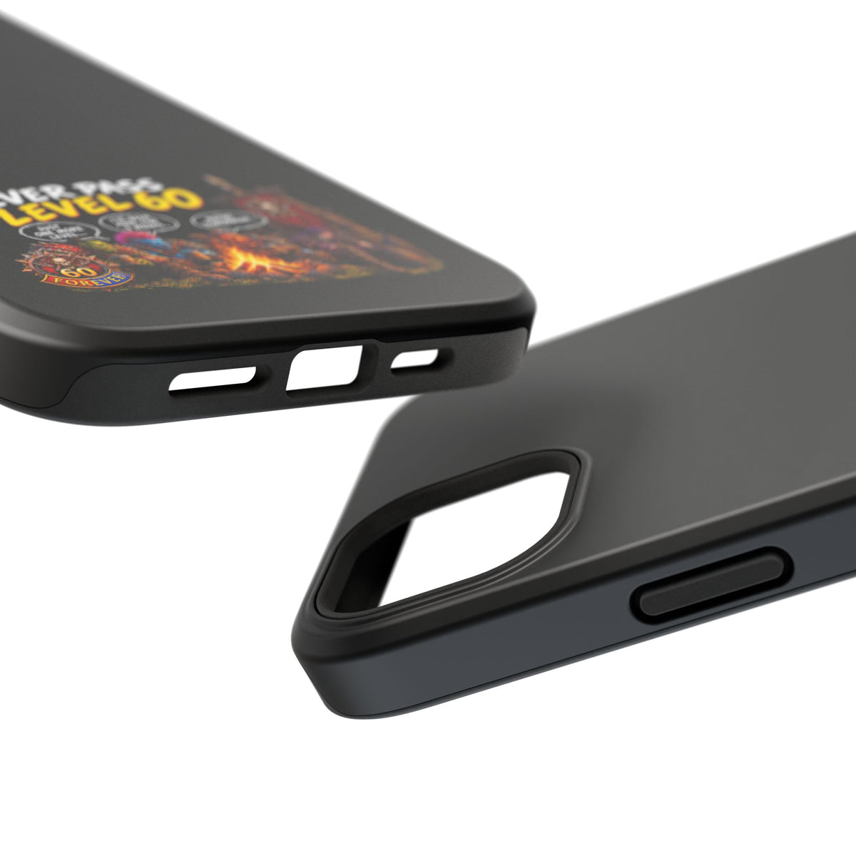 Phone Case — 'Never Pass Level 60' Heavy-Duty Impact-Resistant Phone Case