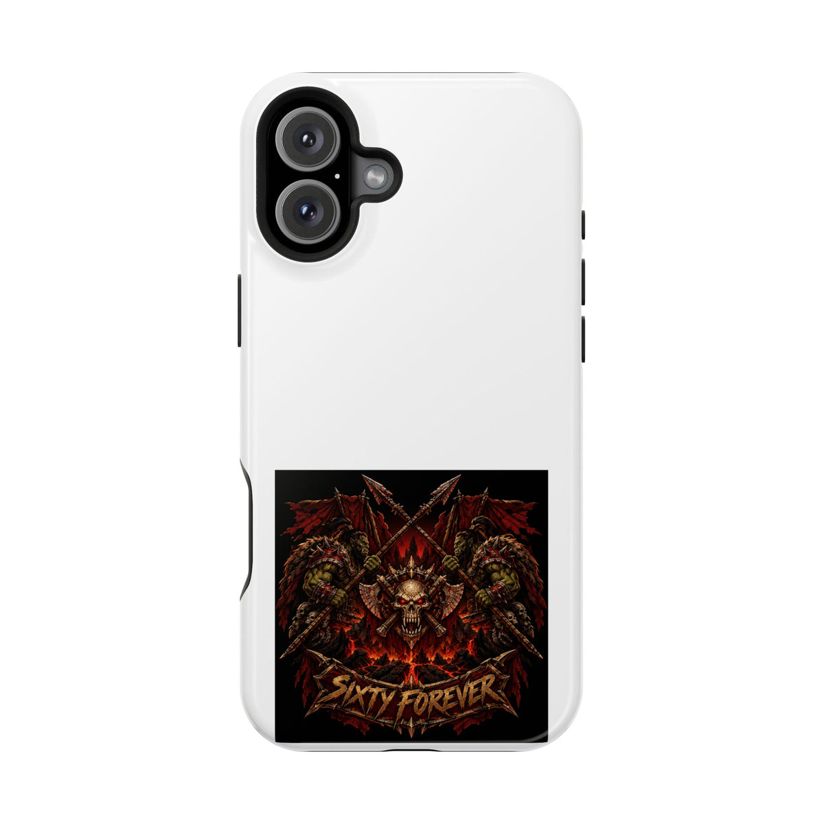 Sixty Forever – Skull & Axes – Phone Case