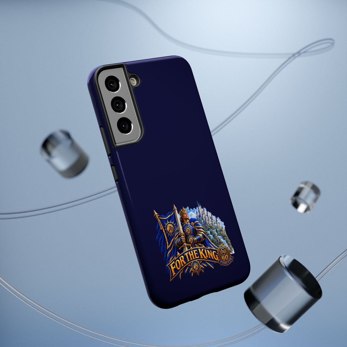 Phone Case — 'For The King' Banner Heavy-Duty Impact-Resistant Phone Case