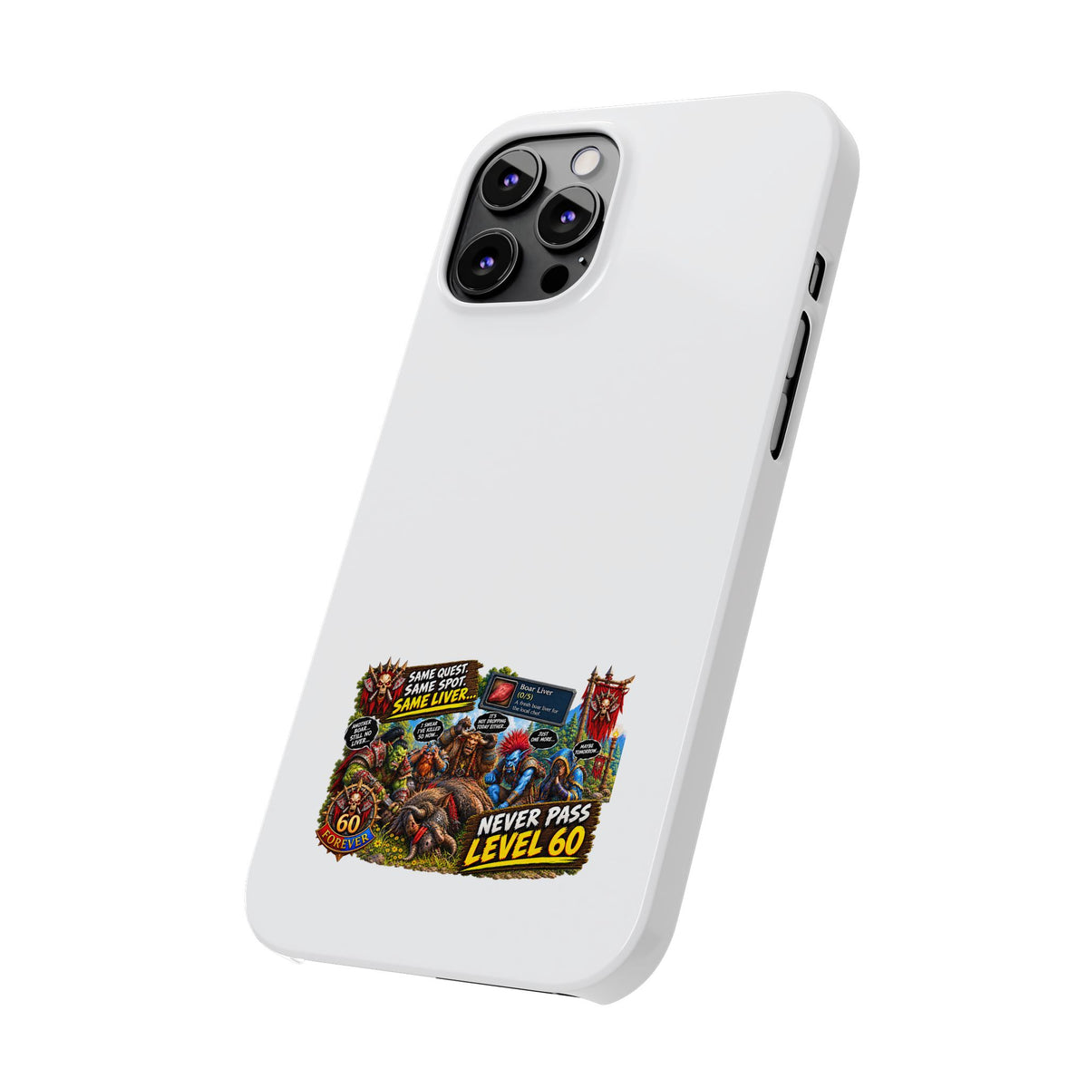 Level 60 Gamer Collage Slim Phone Case