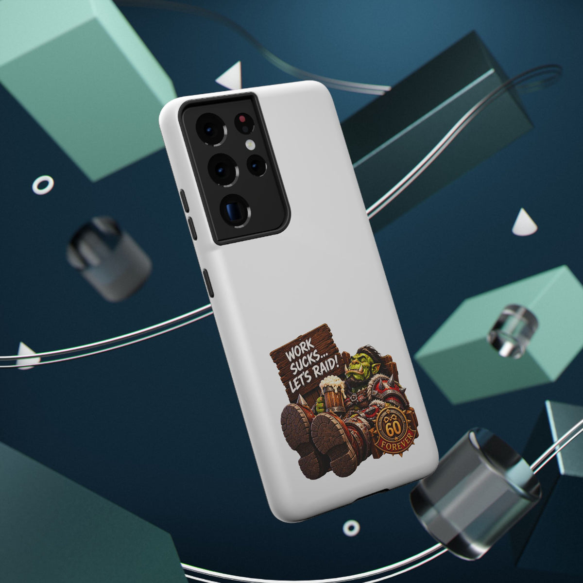 Work Sucks, Let's Raid – Phone Case