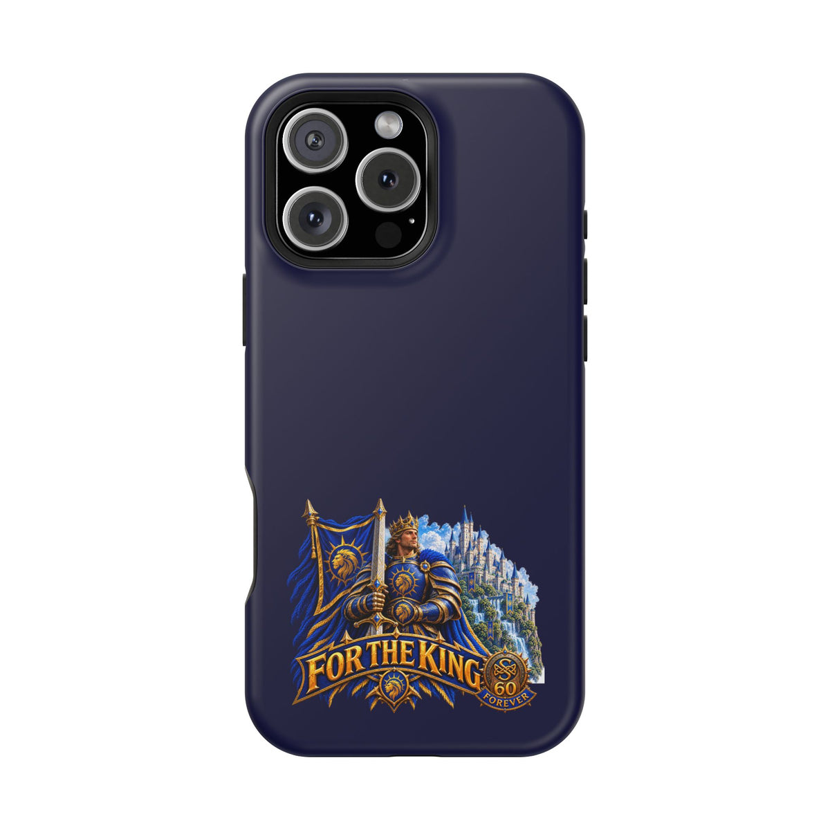 Phone Case — 'For The King' Banner Heavy-Duty Impact-Resistant Phone Case