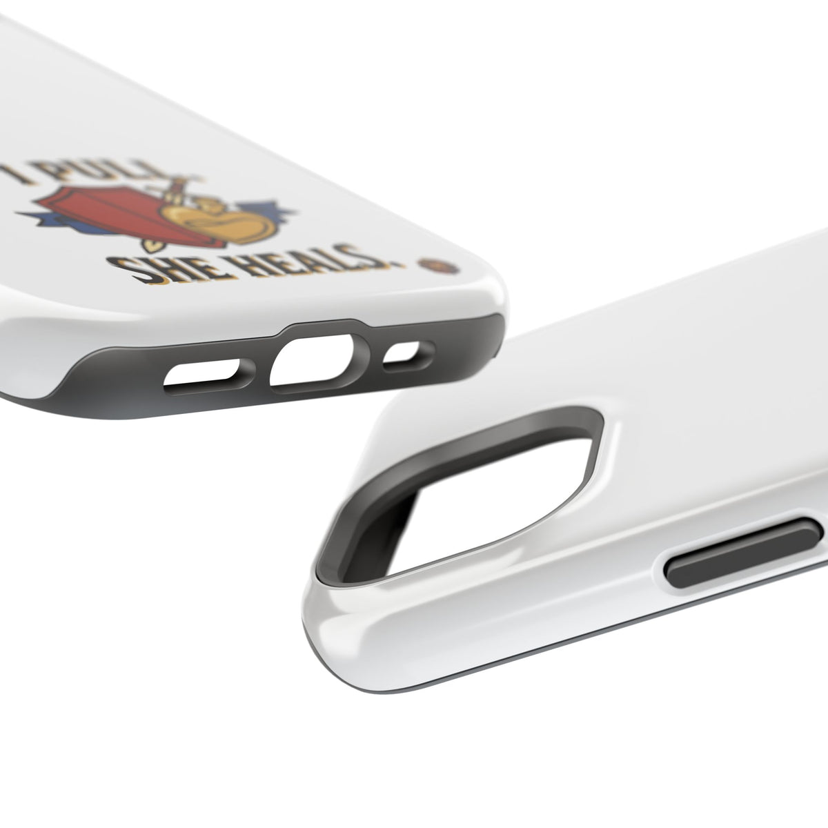 Phone Case — 'I Pull. She Heals.' Heavy-Duty Impact-Resistant Phone Case