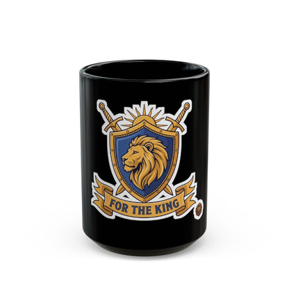 For The King Crest – Black Mug (11oz & 15oz)