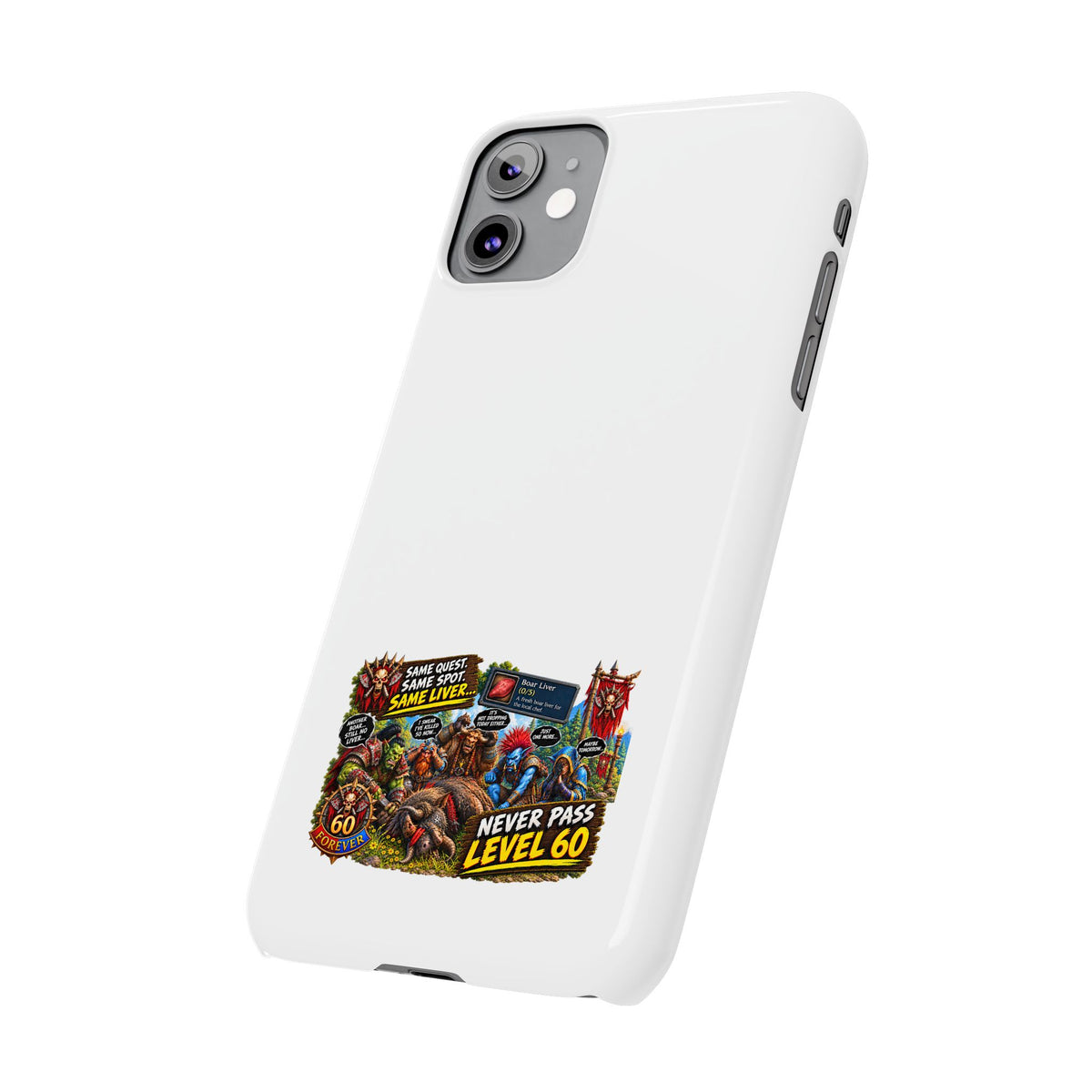 Level 60 Gamer Collage Slim Phone Case