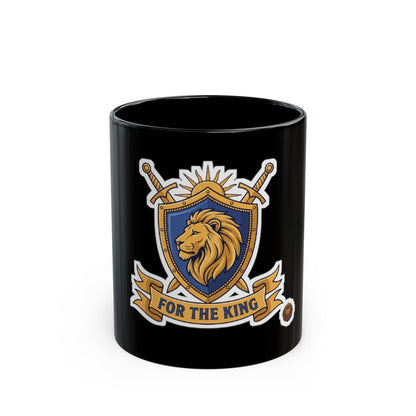 For The King Crest – Black Mug (11oz & 15oz)