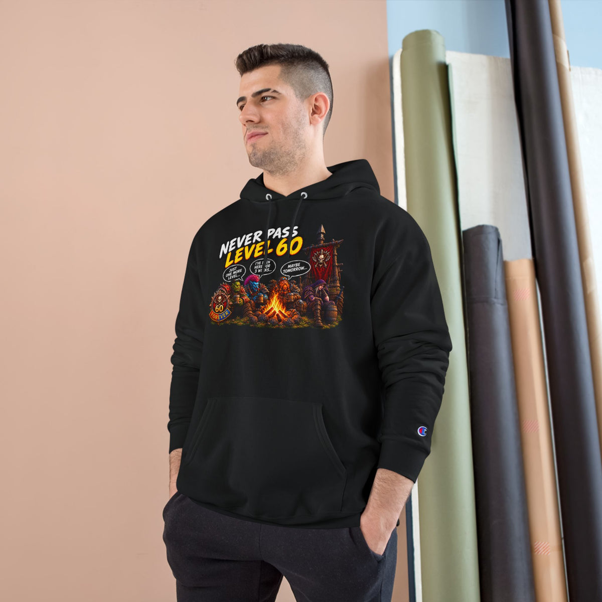 Never Pass Level 60  – Hoodie