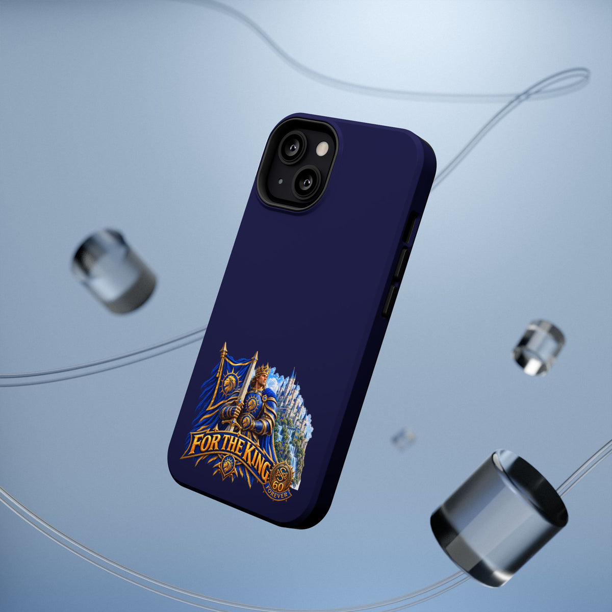 Phone Case — 'For The King' Banner Heavy-Duty Impact-Resistant Phone Case