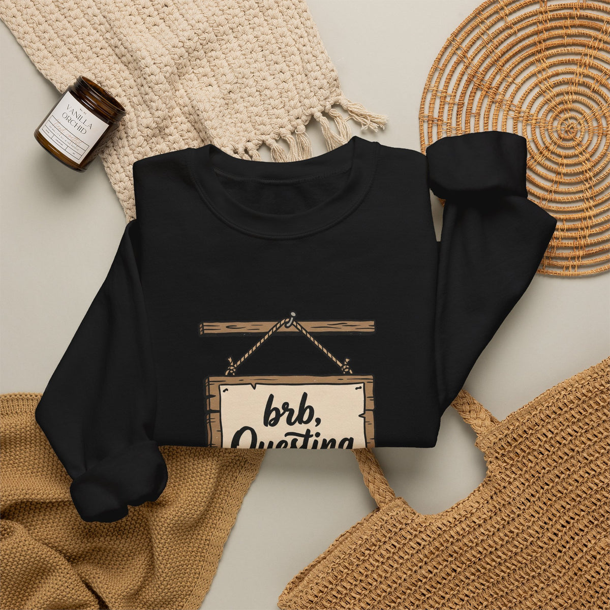 brb, Questing – Sweatshirt