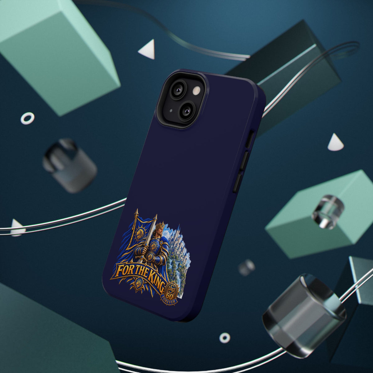 Phone Case — 'For The King' Banner Heavy-Duty Impact-Resistant Phone Case