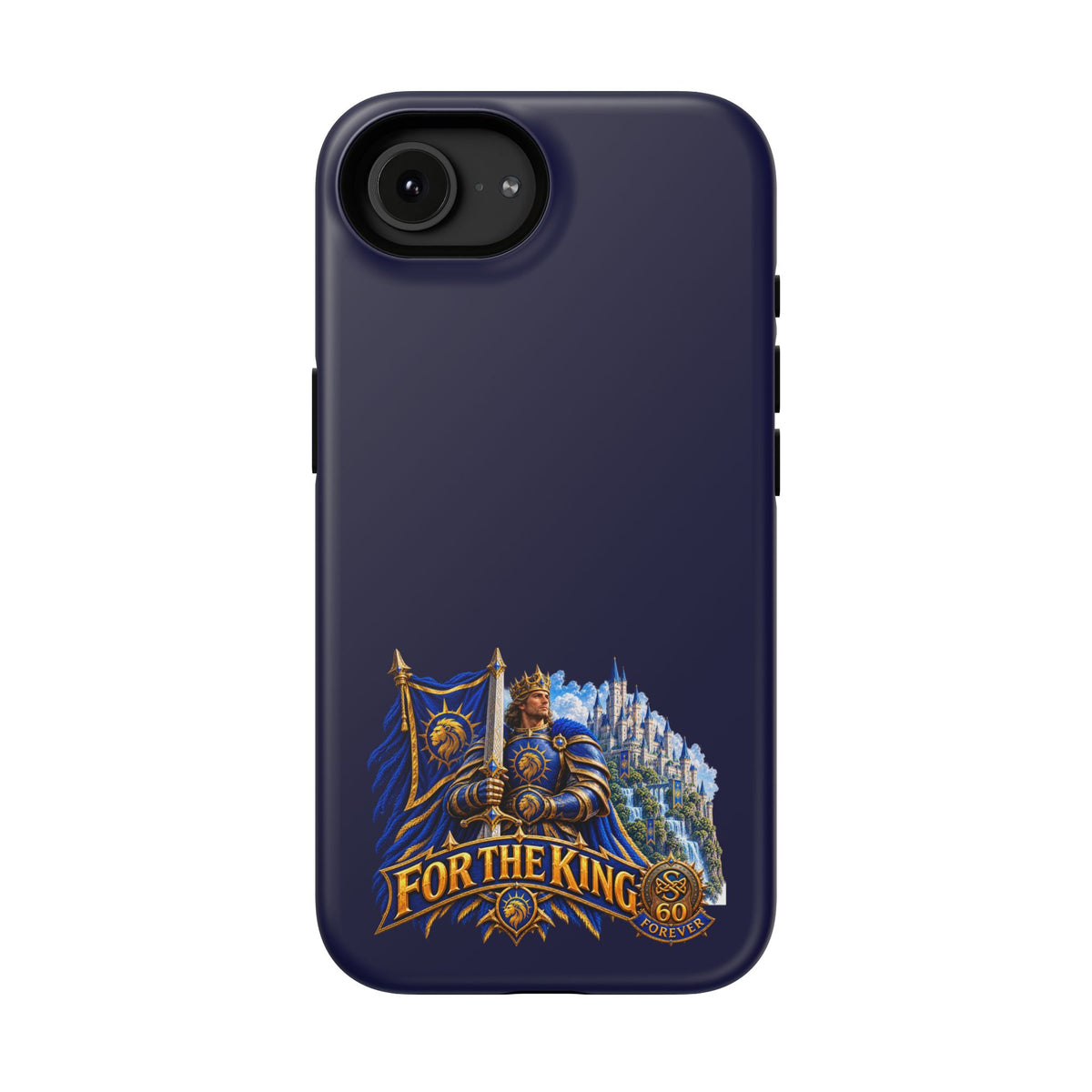 Phone Case — 'For The King' Banner Heavy-Duty Impact-Resistant Phone Case