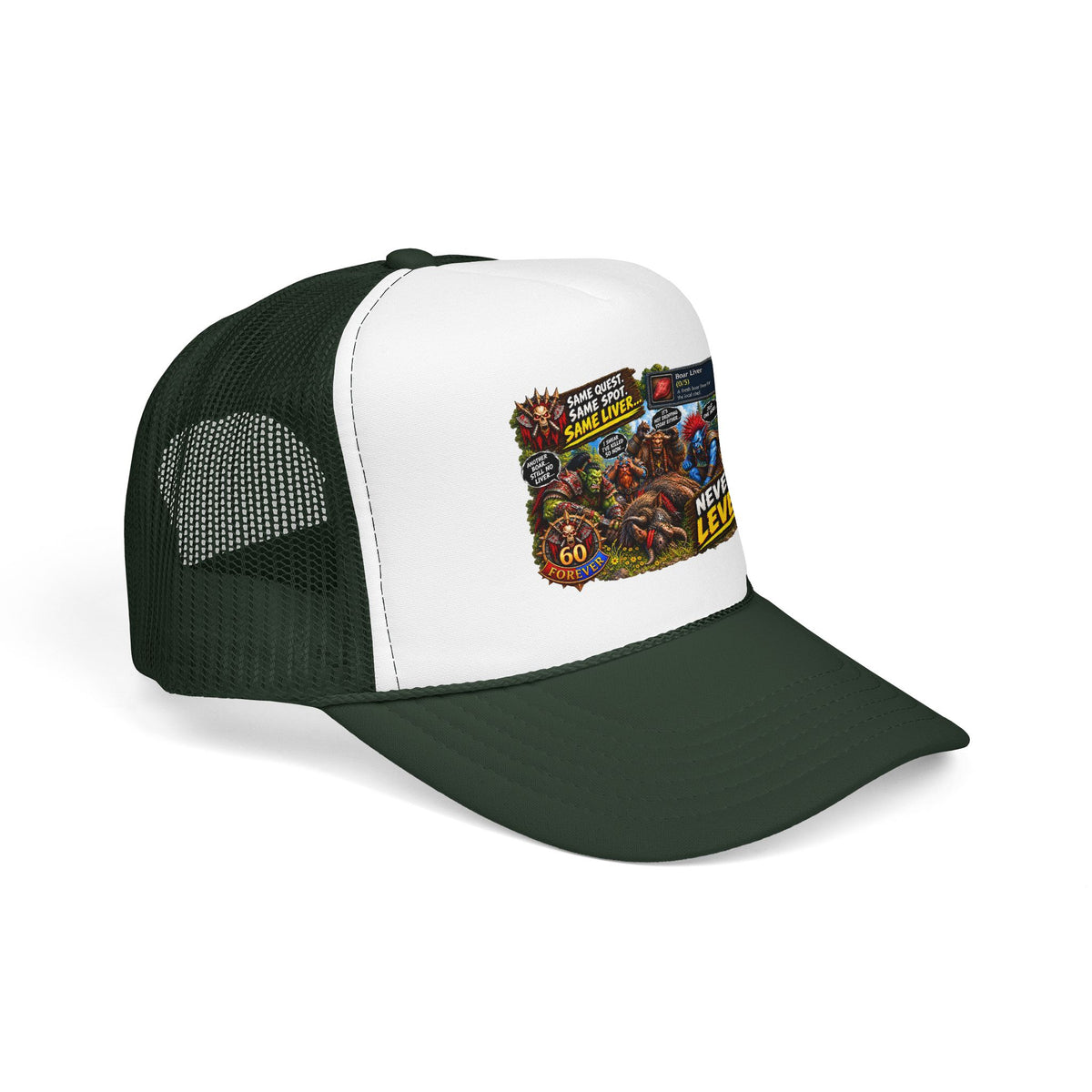 Red 'Til Dead Trucker Hat — Horror Zombie Foam Mesh Cap