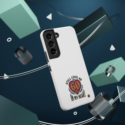 Phone Case — 'Still Level 60 In My Heart' Heavy-Duty Impact-Resistant Phone Case