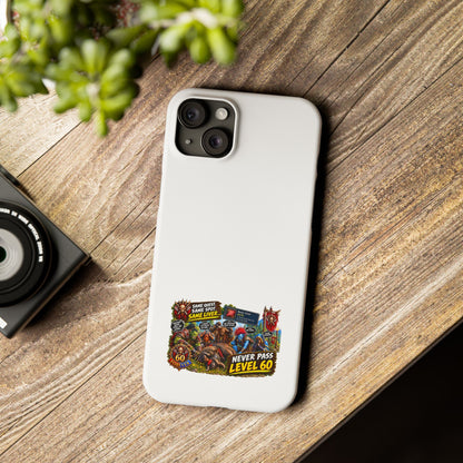 Level 60 Gamer Collage Slim Phone Case