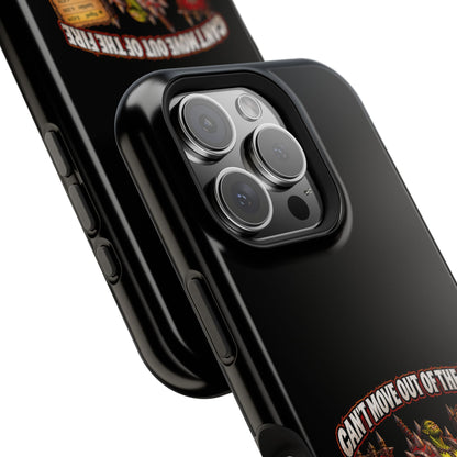 Phone Case — 'Can't Move Out of the Fire, It Would Lower My DPS' Heavy-Duty Impact-Resistant Phone Case