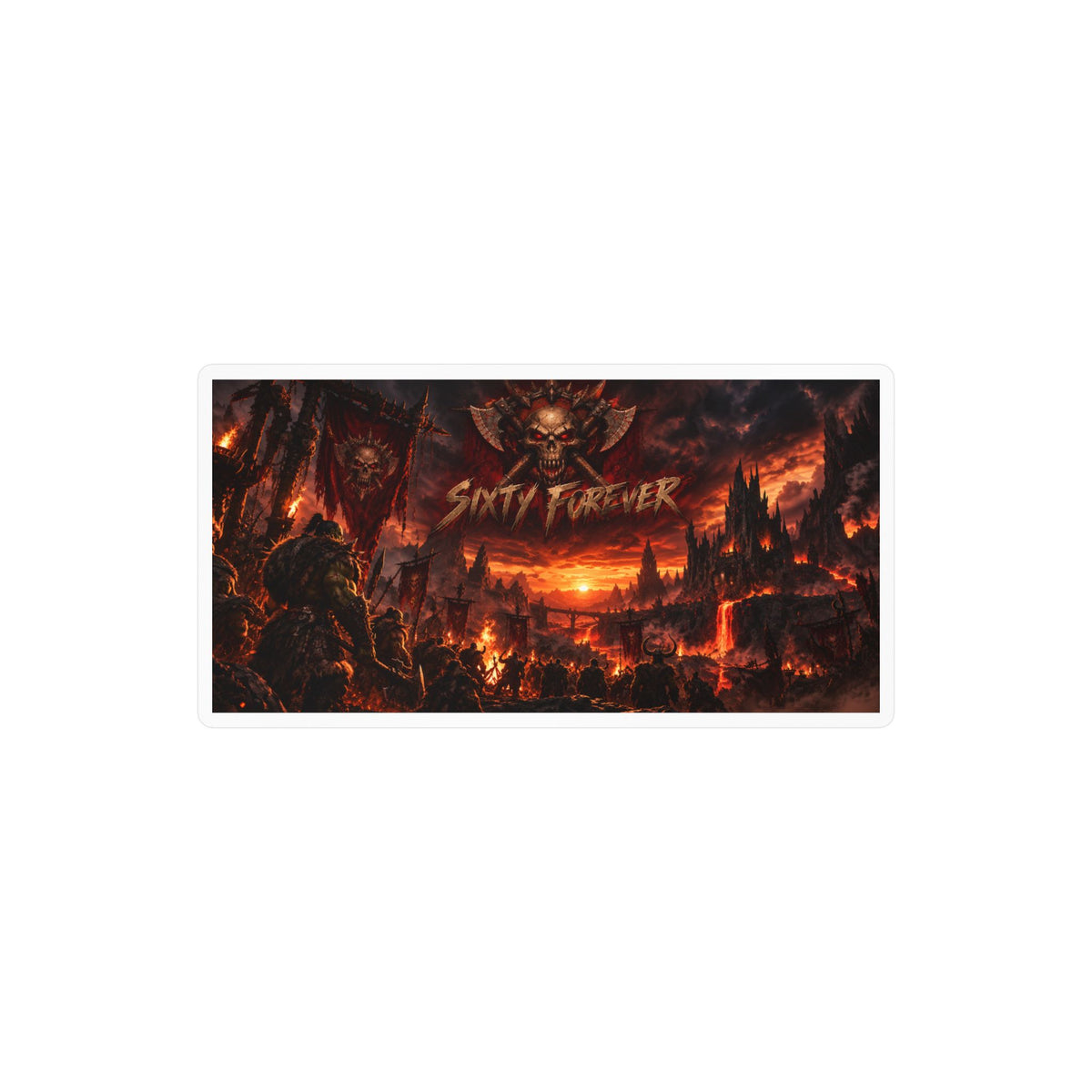 Sixty Forever – Lava Fields – Poster Decal