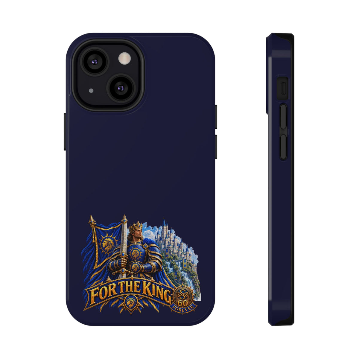 Phone Case — 'For The King' Banner Heavy-Duty Impact-Resistant Phone Case