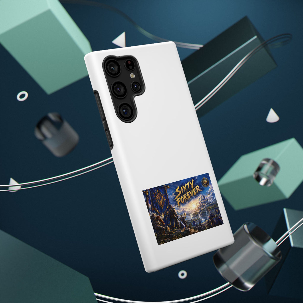 Sixty Forever – Blue Banner – Phone Case