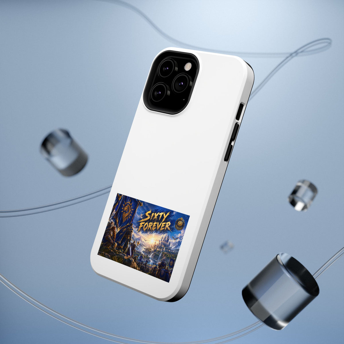 Sixty Forever – Blue Banner – Phone Case
