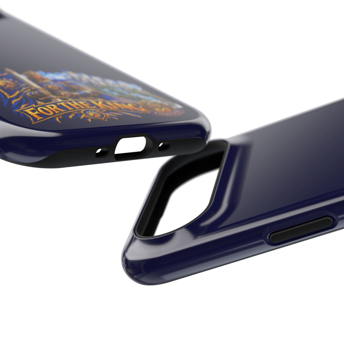 Phone Case — 'For The King' Banner Heavy-Duty Impact-Resistant Phone Case