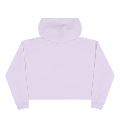 Crop Hoodie — Fiery Palm Sunset Graphic Crop Hoodie