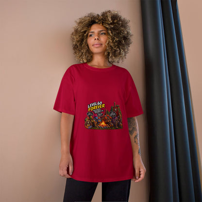 Level 60 Forever T-Shirt – Retro RPG Campfire Gamer Tee