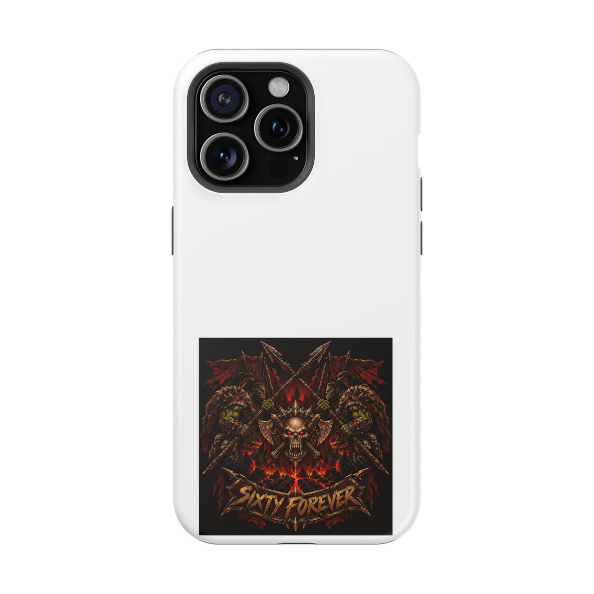 Sixty Forever – Skull & Axes – Phone Case