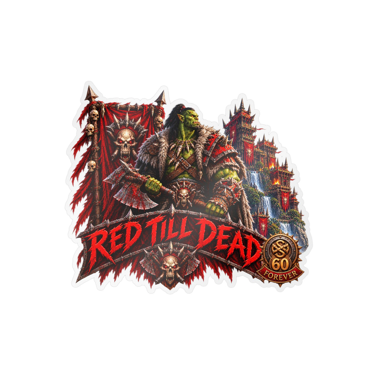 Red Till Dead – Poster Decal