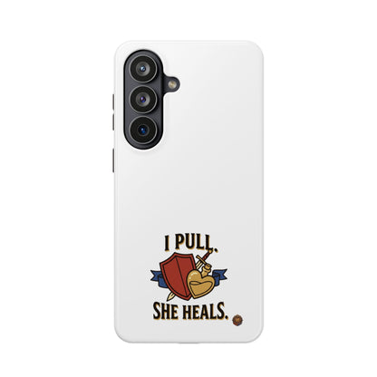 Phone Case — 'I Pull. She Heals.' Heavy-Duty Impact-Resistant Phone Case