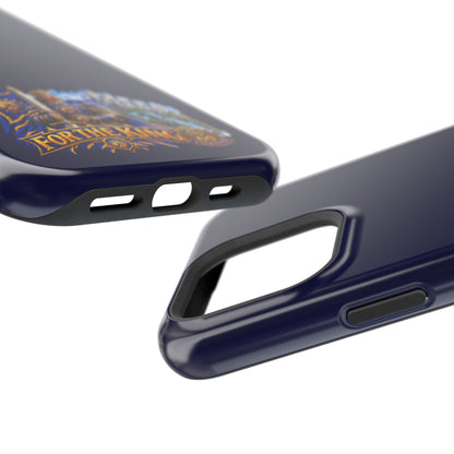 Phone Case — 'For The King' Banner Heavy-Duty Impact-Resistant Phone Case