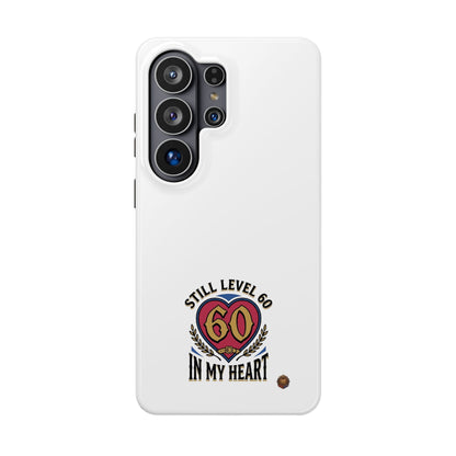 Phone Case — 'Still Level 60 In My Heart' Heavy-Duty Impact-Resistant Phone Case