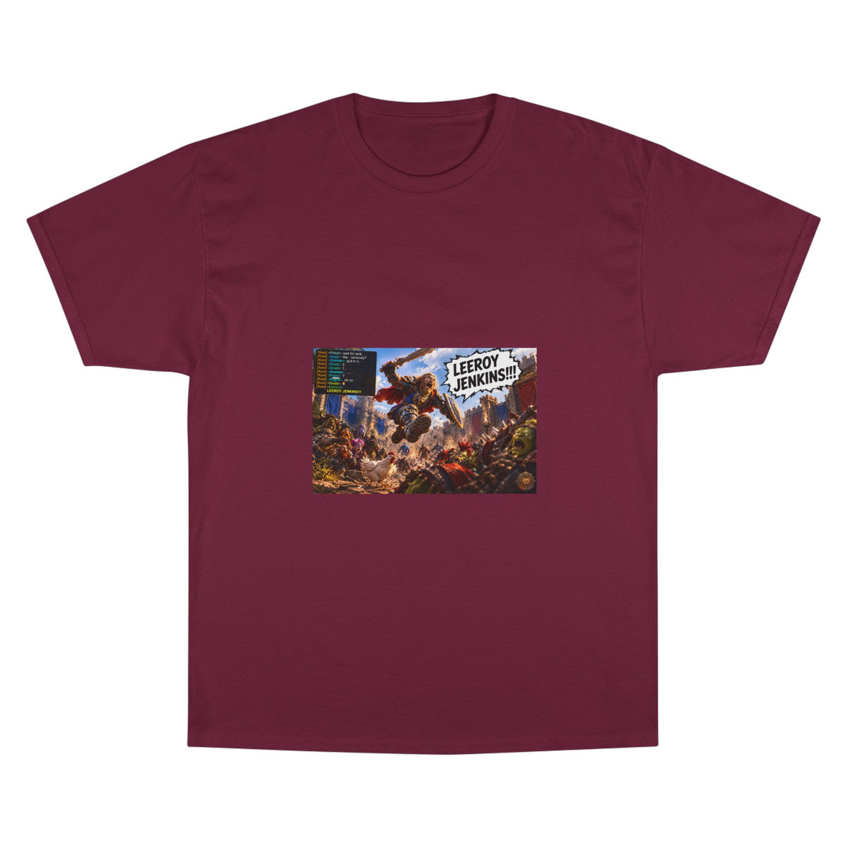 Leroy Jenkins Battle Meme T-Shirt