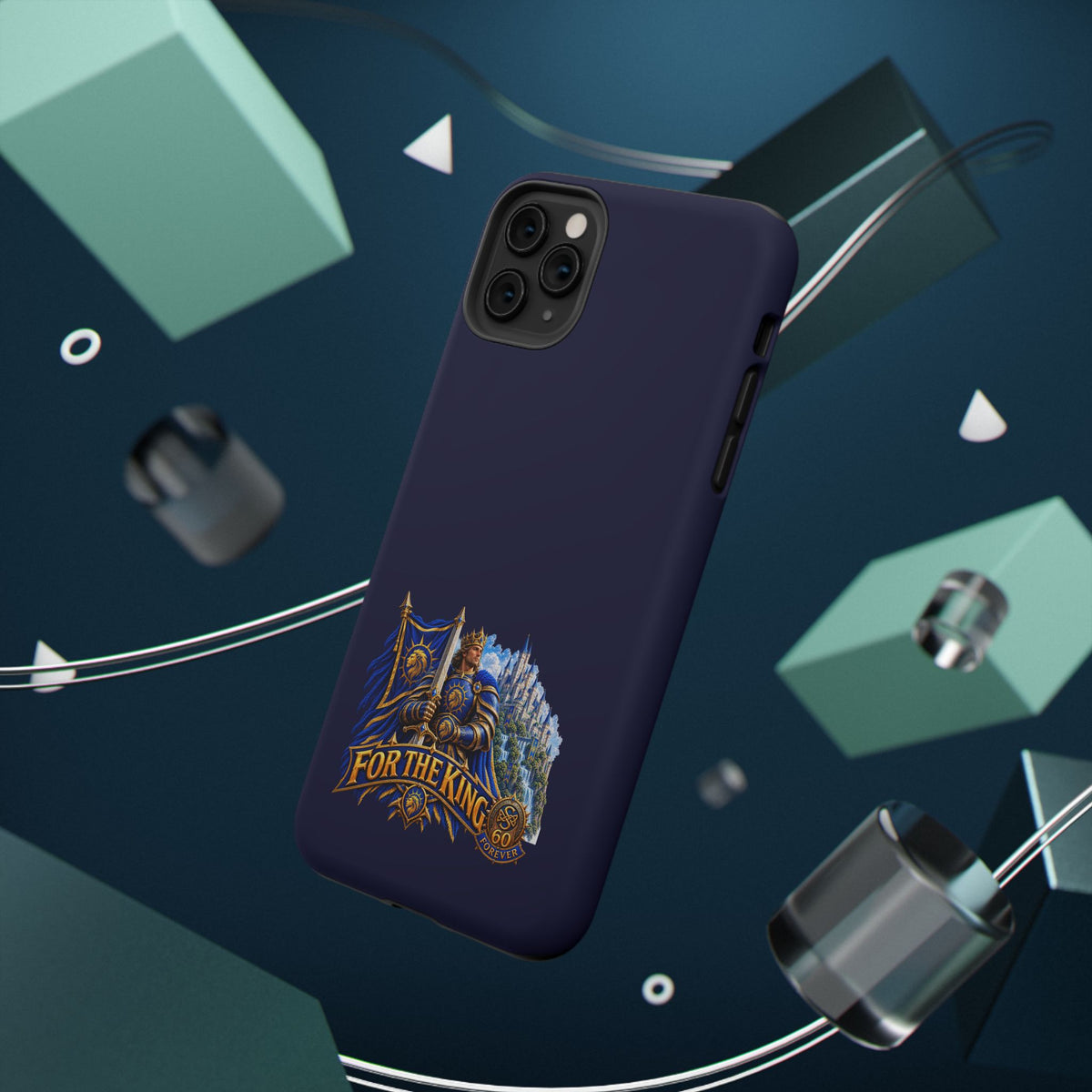 Phone Case — 'For The King' Banner Heavy-Duty Impact-Resistant Phone Case
