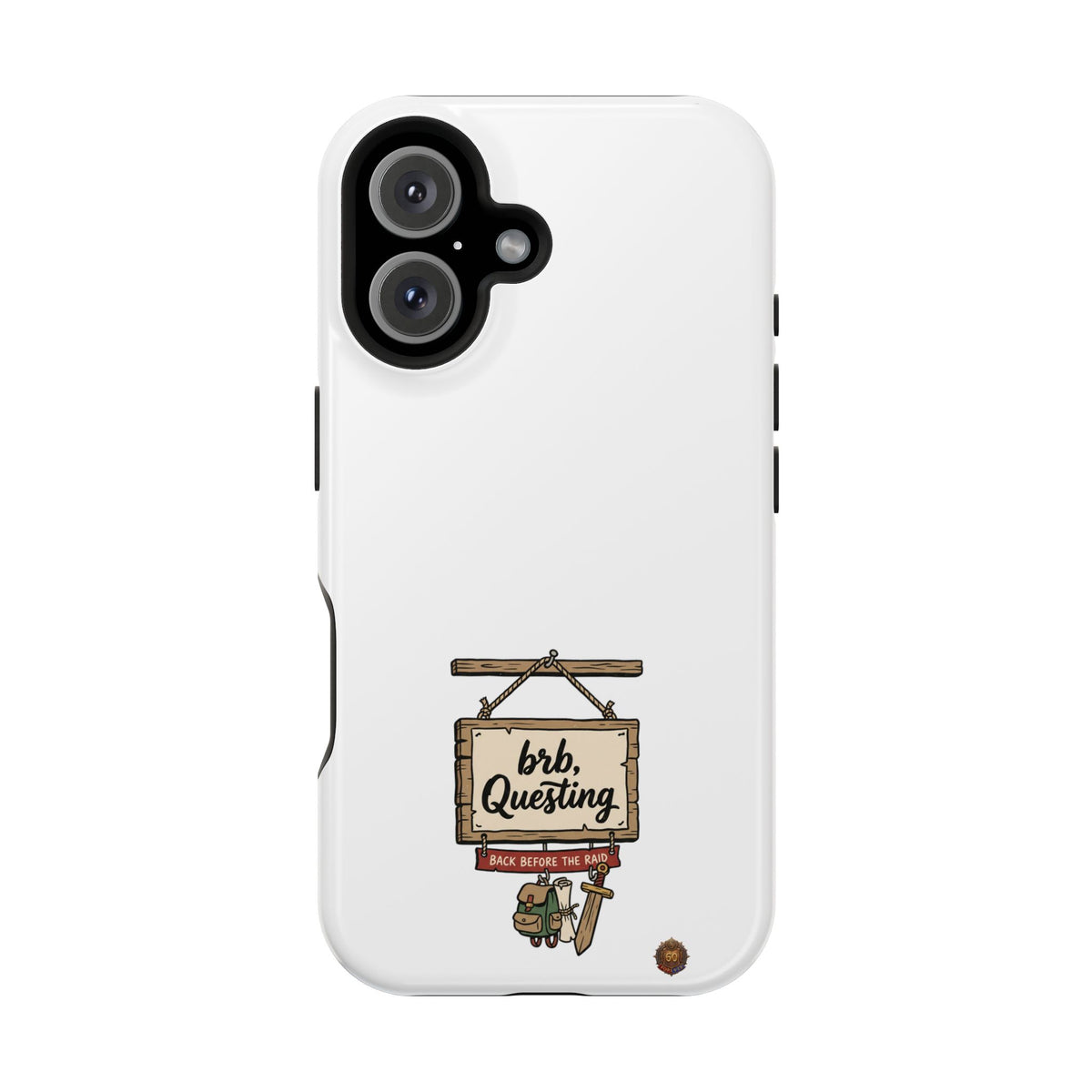 brb, Questing – Phone Case