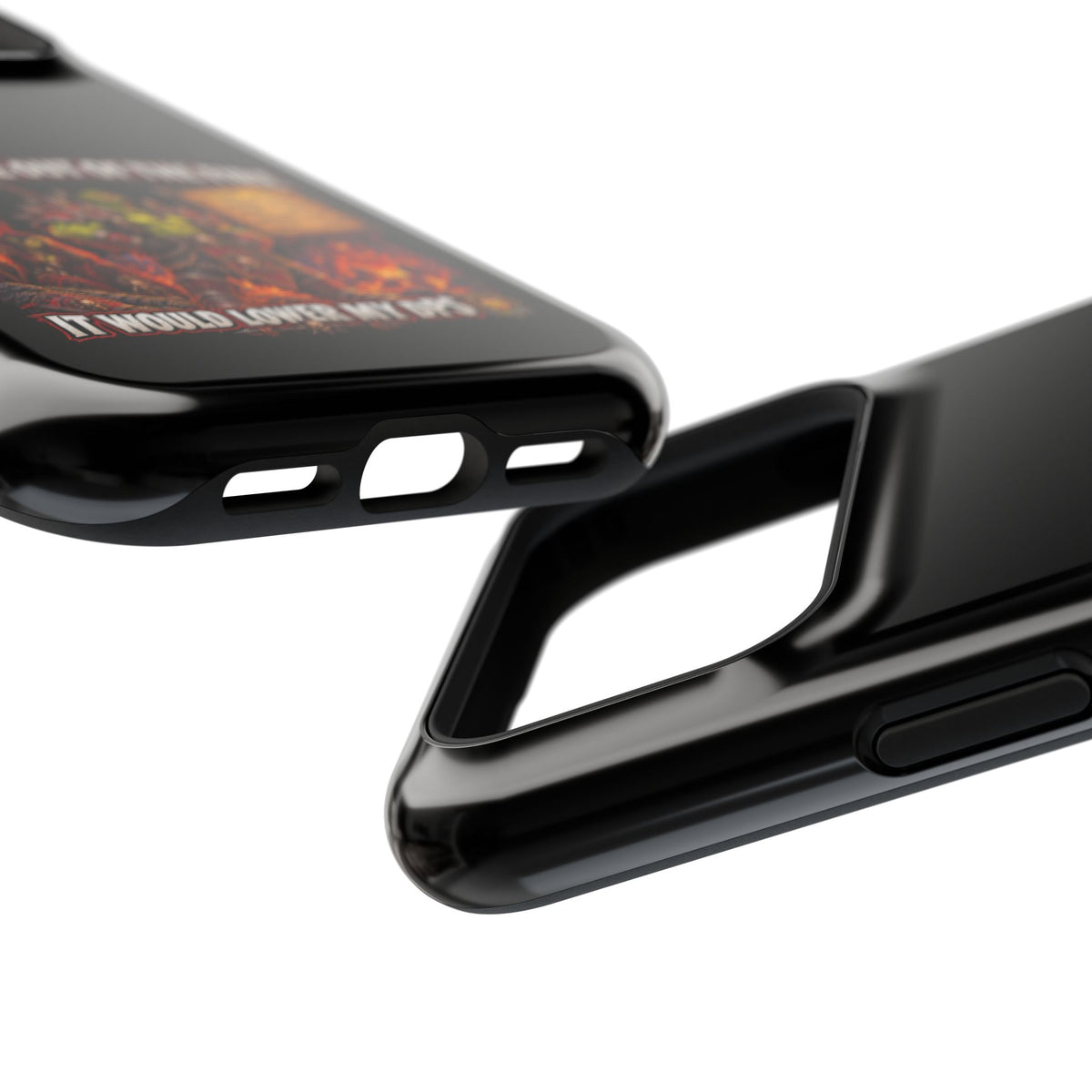 Phone Case — 'Can't Move Out of the Fire, It Would Lower My DPS' Heavy-Duty Impact-Resistant Phone Case