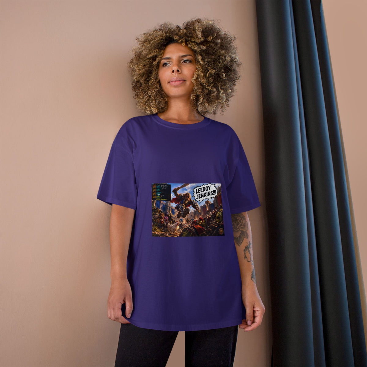 Leroy Jenkins Battle Meme T-Shirt