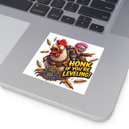 Gaming Sticker — "Can't Move Out of the Fire, It Would Lower My DPS" Square Vinyl Sticker