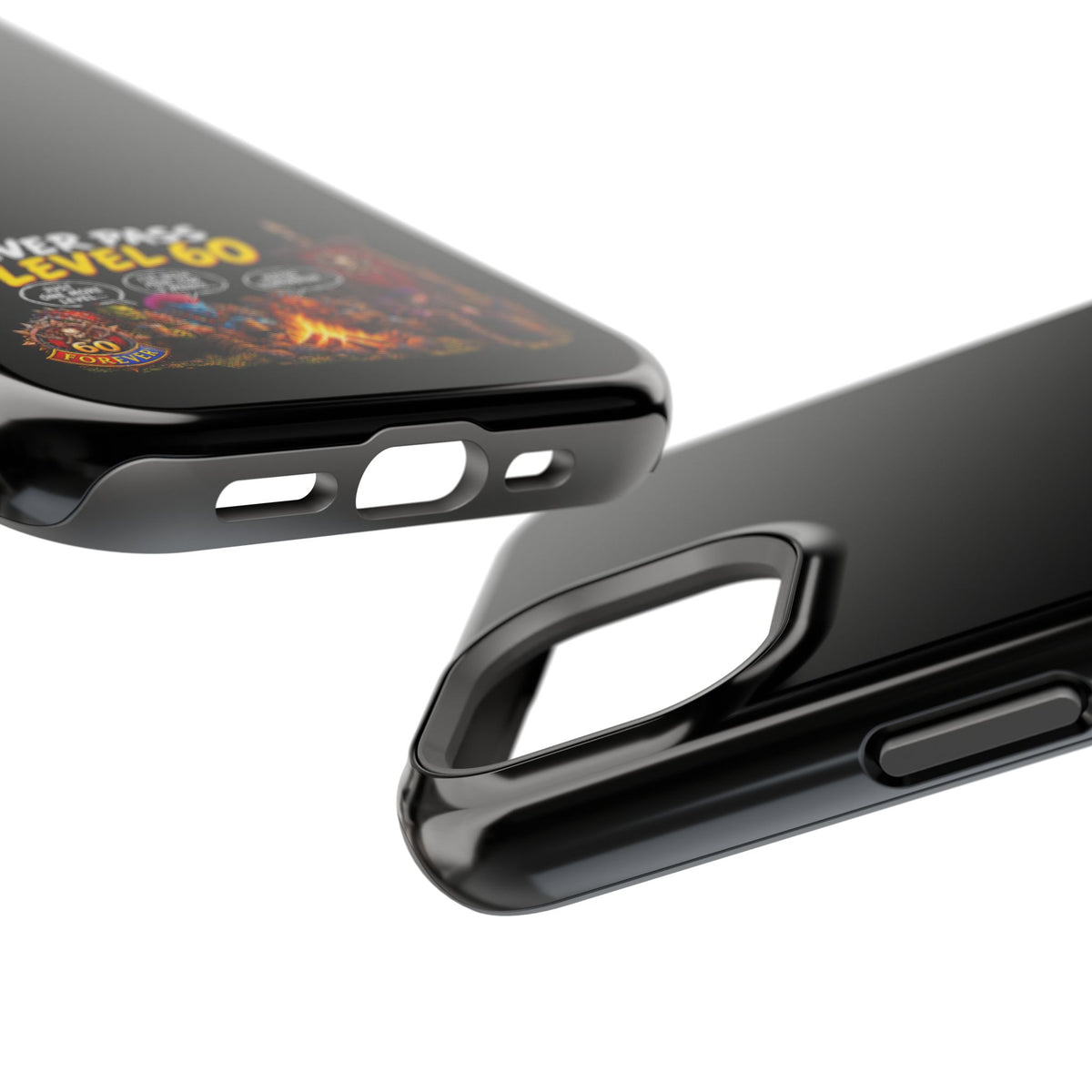Phone Case — 'Never Pass Level 60' Heavy-Duty Impact-Resistant Phone Case