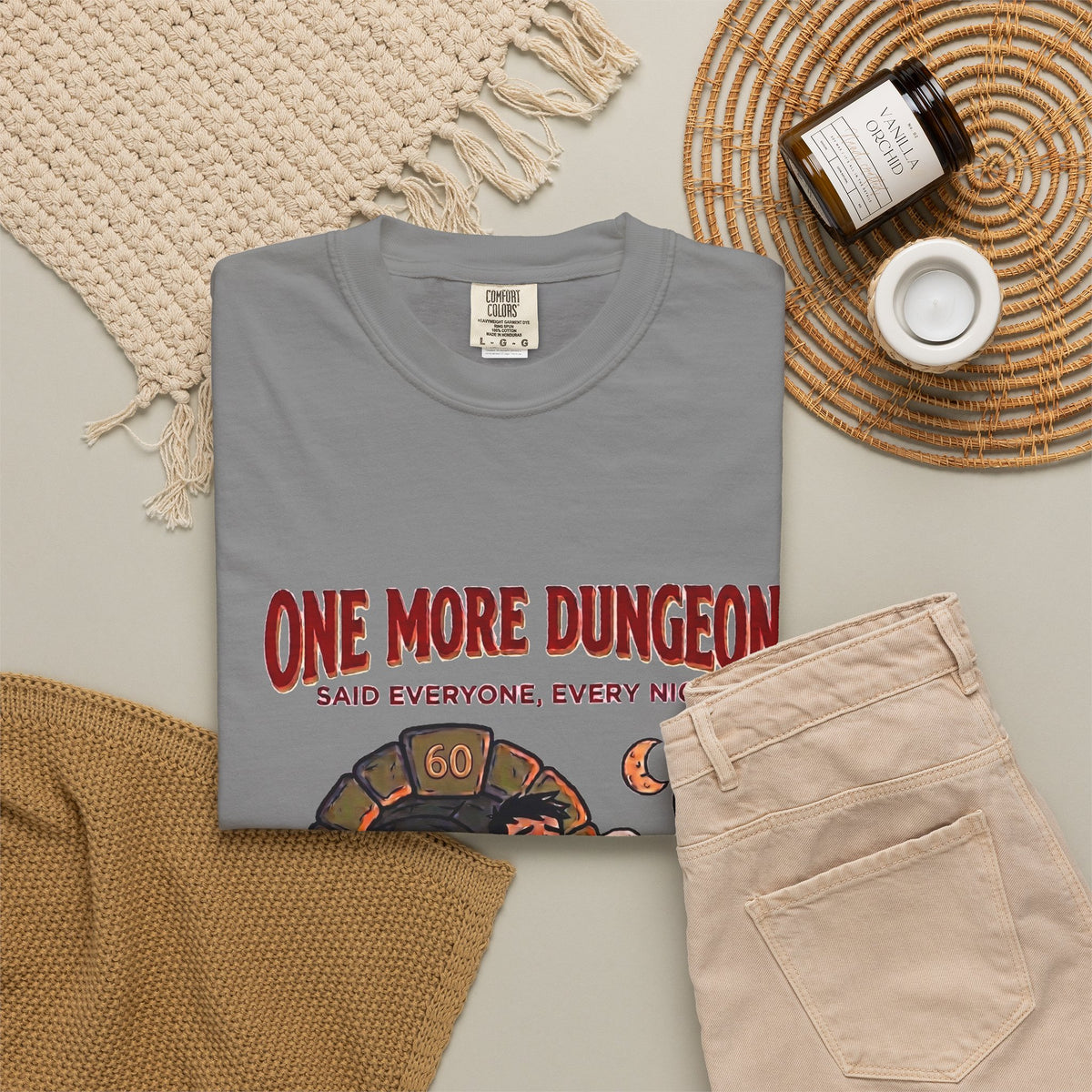 One More Dungeon T-Shirt — Funny Gamer Dungeons & Dragons RPG Tee