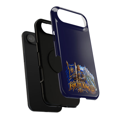Phone Case — 'For The King' Banner Heavy-Duty Impact-Resistant Phone Case