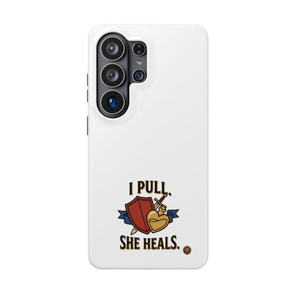 Phone Case — 'I Pull. She Heals.' Heavy-Duty Impact-Resistant Phone Case