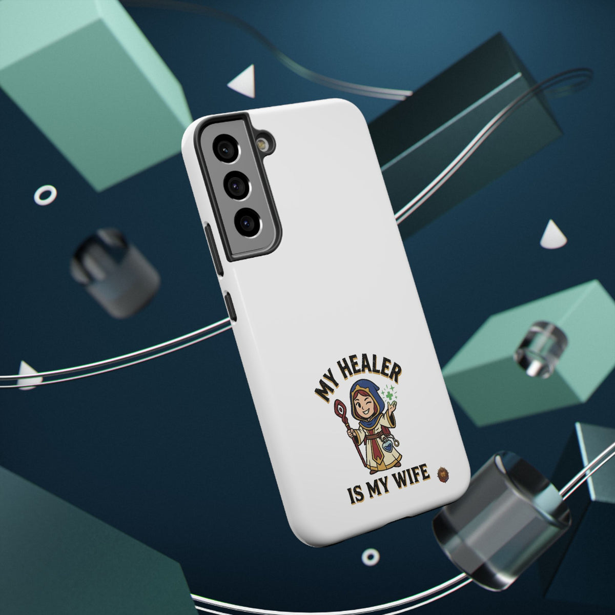 Phone Case — 'My Healer Is My Wife' Heavy-Duty Impact-Resistant Phone Case