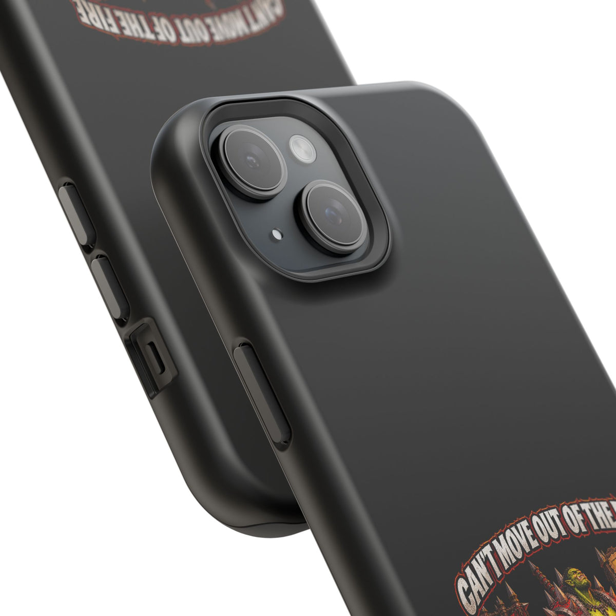 Phone Case — 'Can't Move Out of the Fire, It Would Lower My DPS' Heavy-Duty Impact-Resistant Phone Case
