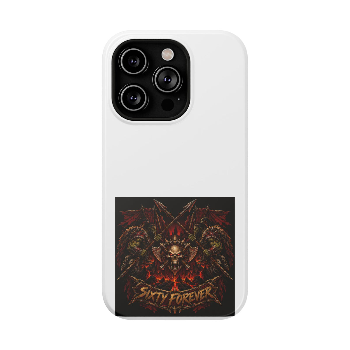 Sixty Forever – Skull & Axes – Phone Case