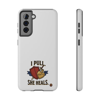 Phone Case — 'I Pull. She Heals.' Heavy-Duty Impact-Resistant Phone Case