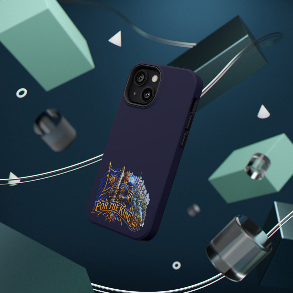 Phone Case — 'For The King' Banner Heavy-Duty Impact-Resistant Phone Case
