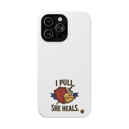 Phone Case — 'I Pull. She Heals.' Heavy-Duty Impact-Resistant Phone Case