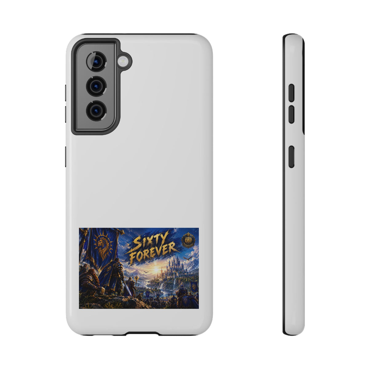 Sixty Forever – Blue Banner – Phone Case