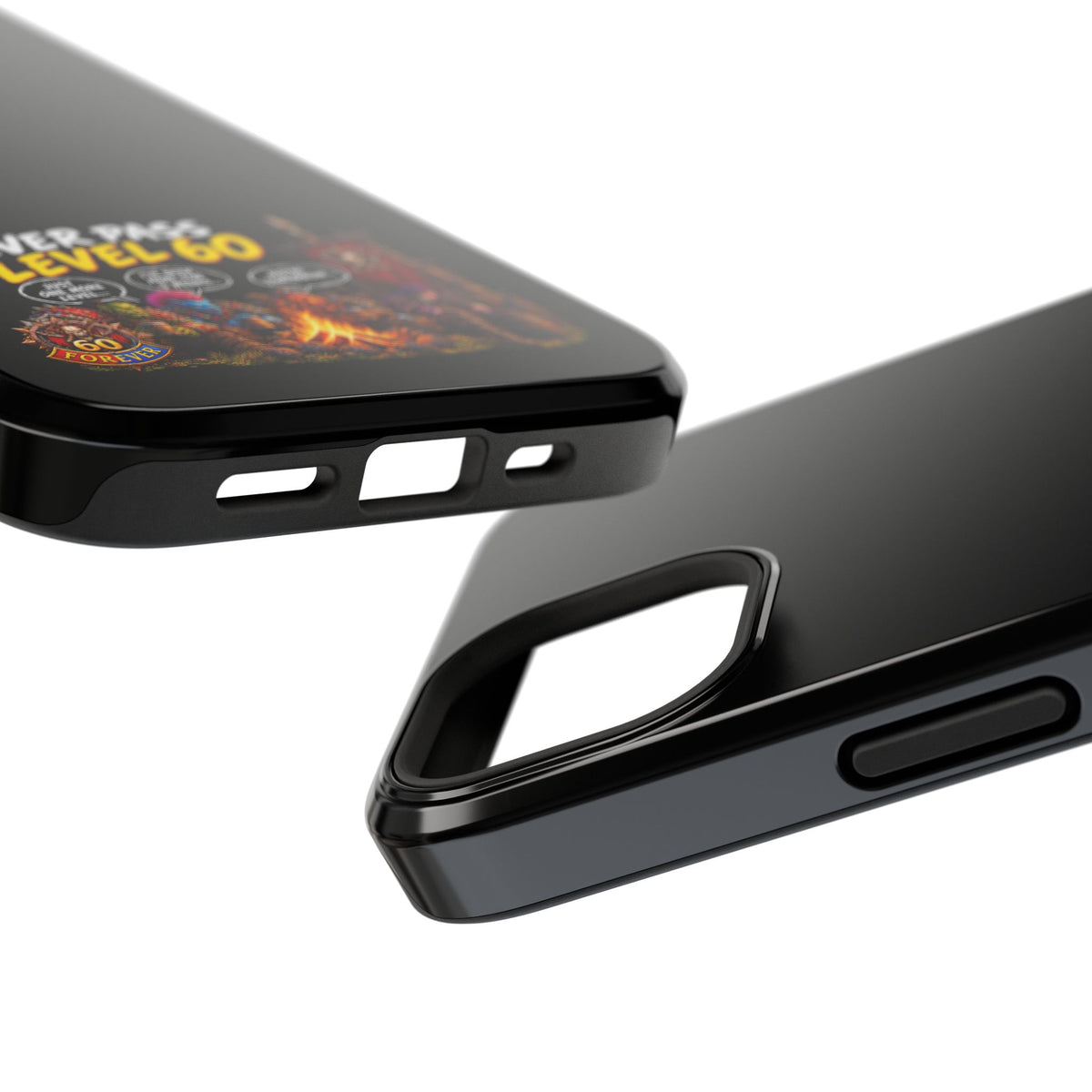 Phone Case — 'Never Pass Level 60' Heavy-Duty Impact-Resistant Phone Case