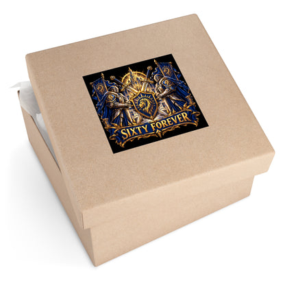 Gaming Sticker — "Can't Move Out of the Fire, It Would Lower My DPS" Square Vinyl Sticker